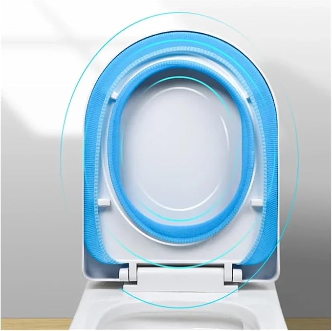 Toilet Seat Cover 3pcs Warm Soft Washable Toilet Seat Cover Mat for Home Decor Closestool Mat Seat Case Toilet Lid Cover(Coffee)