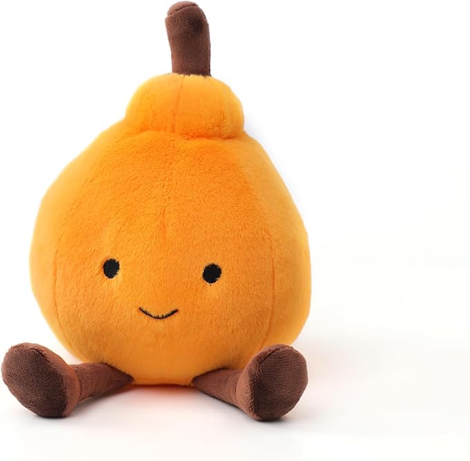 RECUR Dekopon Orange Fruit Stuffed Animals Toy,Soft Fruit Plush,Cute Orange Plushie 11 Inches,Adorable Gift for All Ages