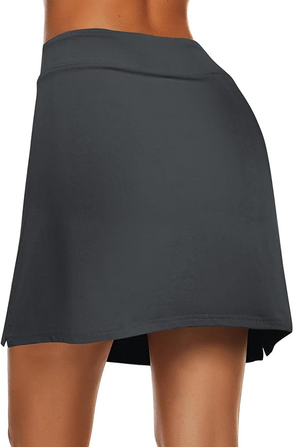 Ekouaer Women's Active Performance Skort Lightweight Skirt for Golf Tennis | Built-in Shorts, A Line, High Waisted, Tummy Control, Pickleball, Running, Workout, Sports, Skorts for Woman