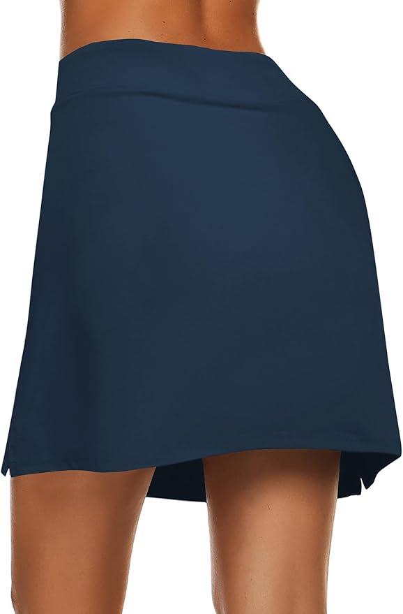 Ekouaer Women's Active Performance Skort Lightweight Skirt for Golf Tennis | Built-in Shorts, A Line, High Waisted, Tummy Control, Pickleball, Running, Workout, Sports, Skorts for Woman