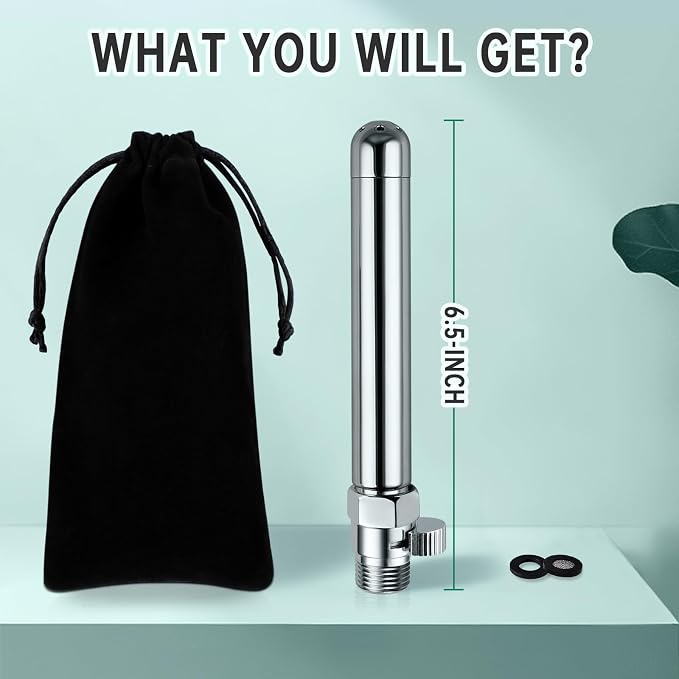 Lightweight Shower Enema Kit, Travel Shower Douche Nozzle Cleansing System with Water Control Valve for Men and Women Portable Cleaning