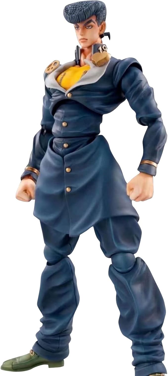 JJBA Figurines Josuke Higashikata Action Figure Movable Joints Anime Figures 5.9" JJBA Super Action Statue Collections Desktop Ornaments