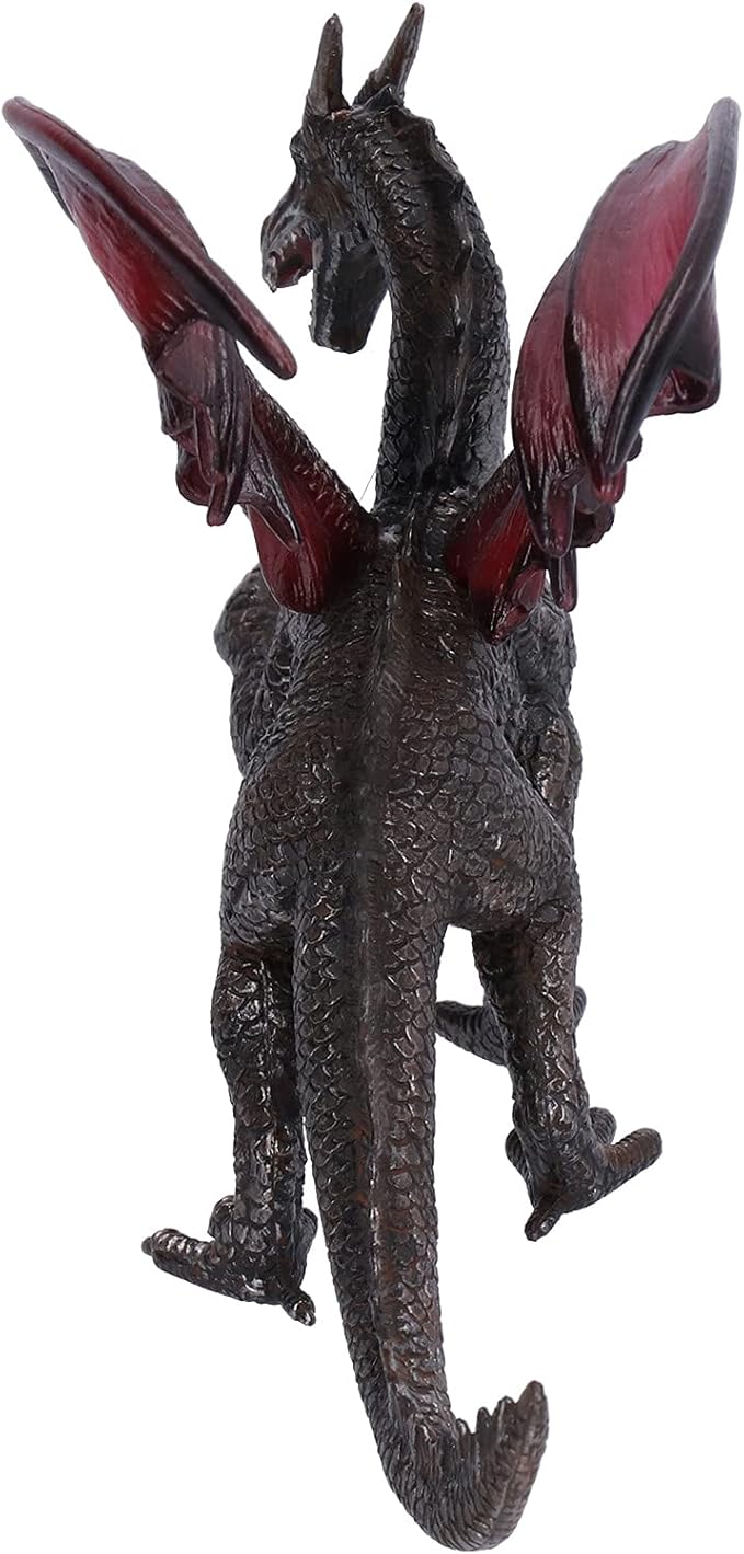 LIZEALUCKY Dragon Action Figurine,Ancient Dragon Figures Model,Poseable Dragon Model for Tabletop RPG & Display (Black)