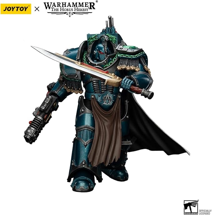 JOYTOY Warhammer The Horus Heresy Alpha Legion Legion Praetor in Cataphractii Terminator Armour - 1:18 Scale 5.39in Action Figure Mecha Joy Toy Collection Model