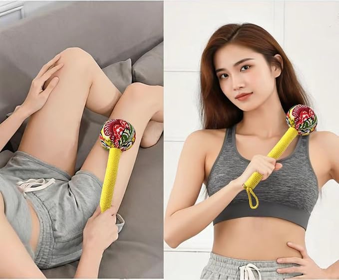 Body Massage Hammer, Manual Back Massager Tool for Body Relief | This Mugwort Massage Hammer Eases Back, Neck & Shoulder Muscle Tension, Perfect for Daily Relaxation at Home and Office