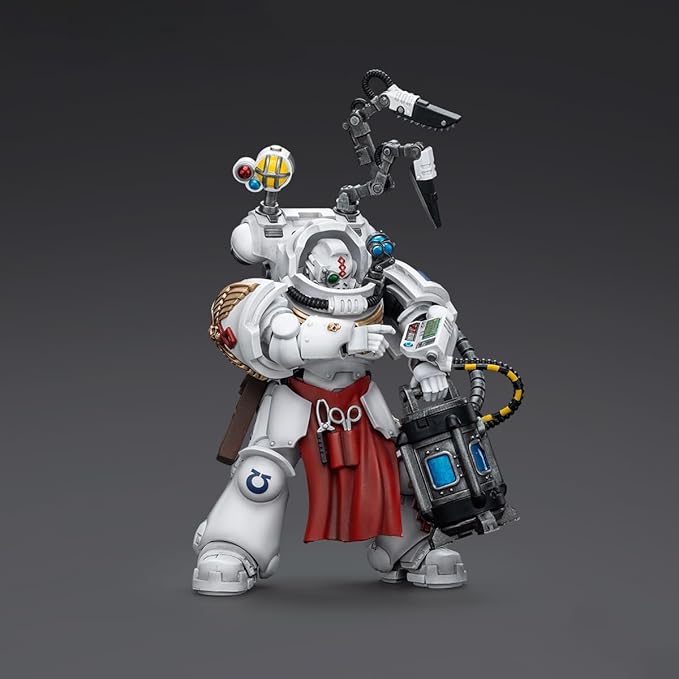 JOYTOY 1/18 Action Figure Warhammer 40,000 Ultramarines Apothecary Biologis Collection Model Birthday Gift