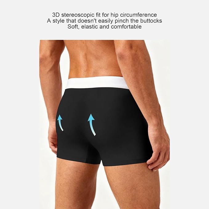 Mzkdieey Men's Casual Sports Comfortable Breathable Flat Corner Underwear