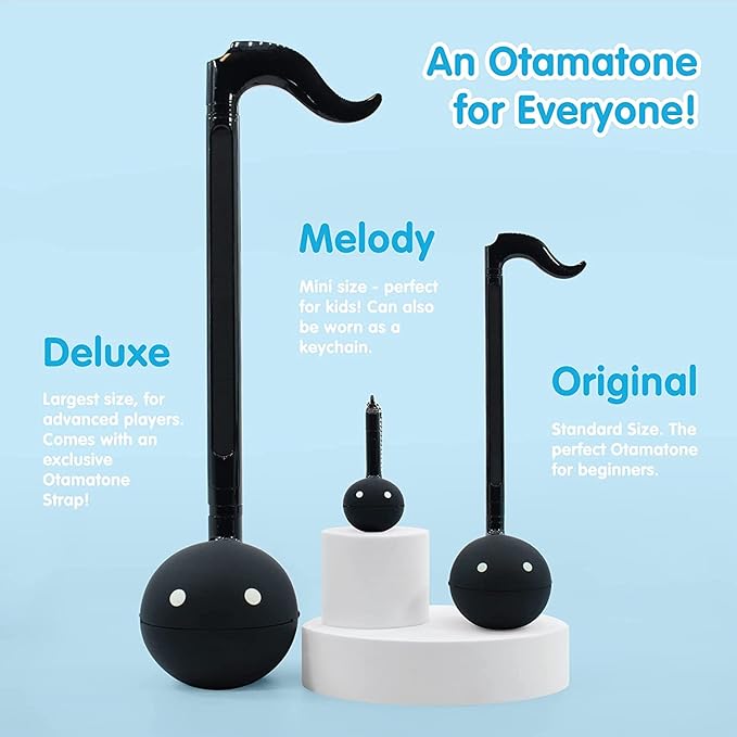 Otamatone [Melody Series] Japanese Electronic [Mini Size] Musical Instrument [11 Pre-Programmed Songs] Portable Synthesizer from Japan by Cube/Maywa Denki [English Instruction], Black