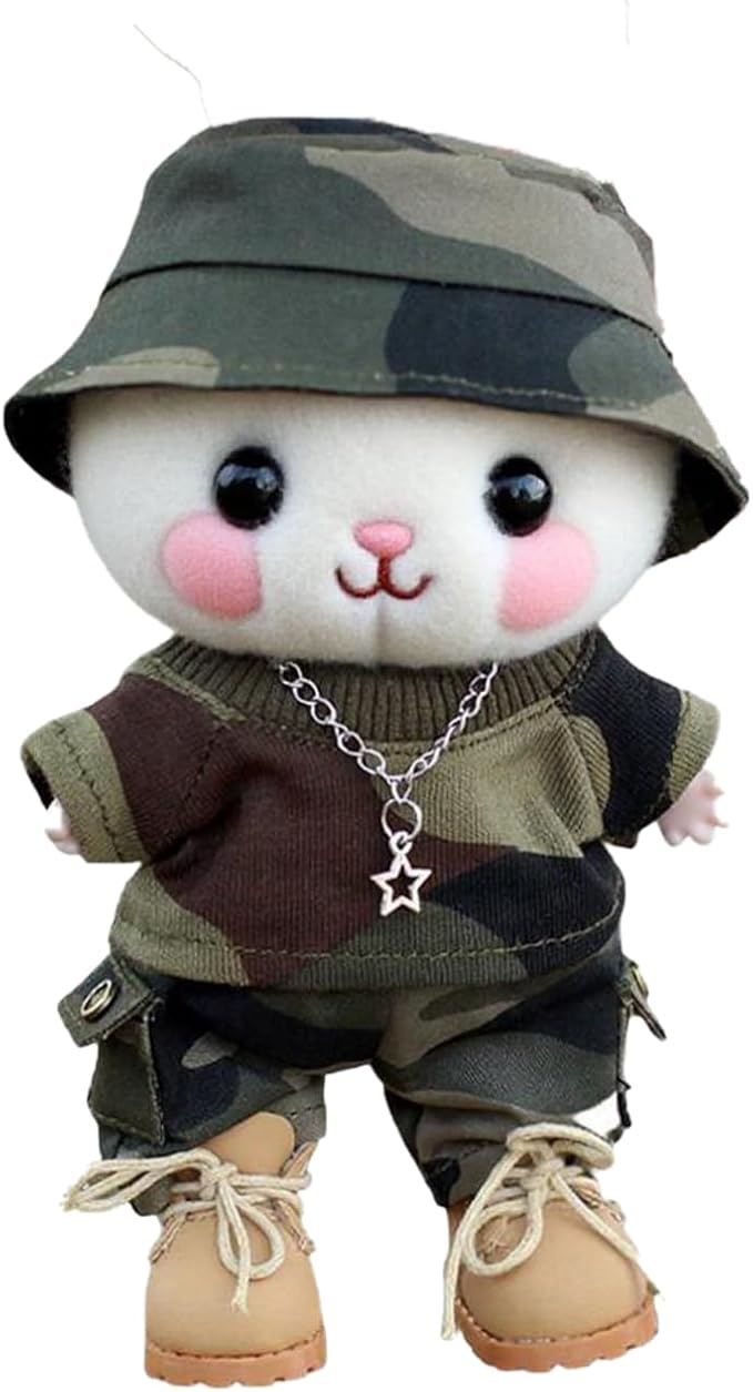 17cm Dolls Clothes - 6.7 Inches Cute Clothes Outfit & Accessories,17CM Doll of The House Accessories Outfits (Style-d (No Doll))