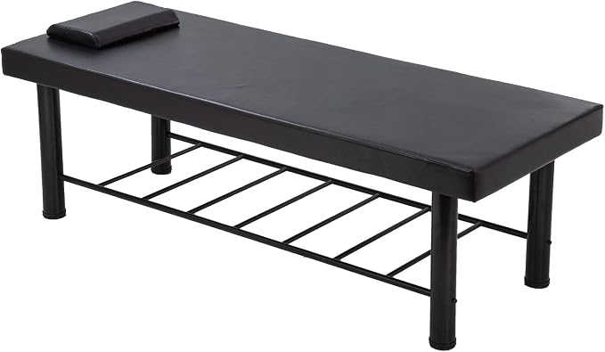 BestMassage Massage Table Stationary Massage Bed 75" Long*30" Wide Spa Bed Heavy Duty Stationary Physical Therapy Bed with 4 inch-Thick Memory Foam for Medical Recovery Professional Massage