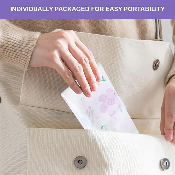 Travel Toilet Seat Cover Disposable 20 Pack Individually Wrapped Waterproof Potty Training Covers Large Public Restroom Toilet Seat Covers for Kids and Adults Trip Airplane