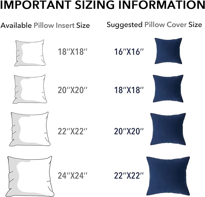 Oubonun 12 x 20 Throw Pillow Inserts Set of 2 | Firm and Fluffy Decorative Pillows for Couch Bed Sofa with Soft Cotton Cover White Cushion with Down Alternative