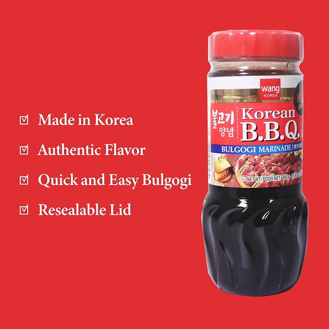 Wang Bulgogi Marinade, Sweet and Quick Fire Flavor, Korean Barbeque Sauce, 29.63 Ounce (Pack of 2)
