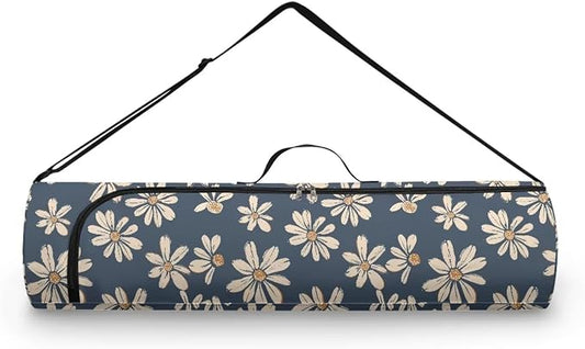 Yoga Mat Bag with Adjustable Shoulder Strap and Handle Zipper, 30in Wide x 6.3in Diameter for Yoga Mat Storage