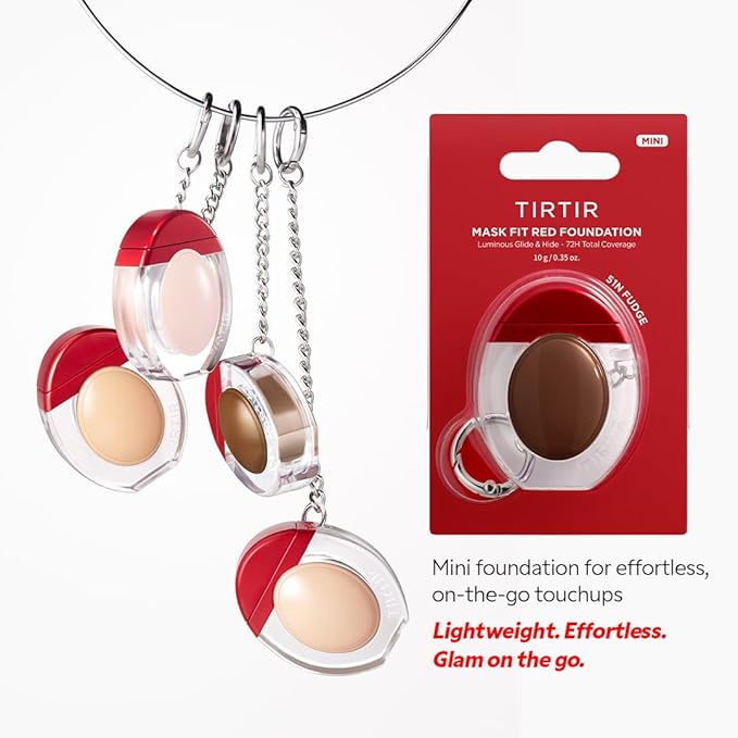 [*Mini Size*] TIRTIR Mask Fit Red Foundation | 72H Lasting Skin-Fit Korean Makeup with Skin-fit Satin Finish & Wide Shade Range, #27N Camel, 0.34oz