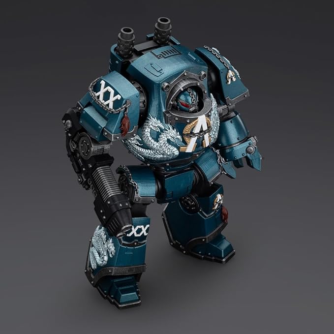 JOYTOY-Warhammer The Horus Heresy-1:18-Action Figure-Alpha Legion Contemptor Dreadnought with Gravis Plasma Cannon-Collection Model Birthday Gifts
