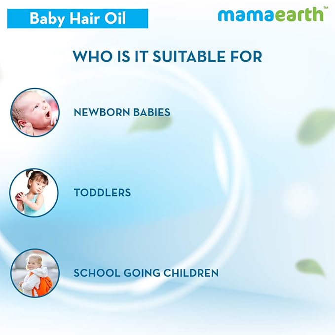 MAMAEARTH Baby Nourishing Hair Oil with Almond & Avocado oil 200ml