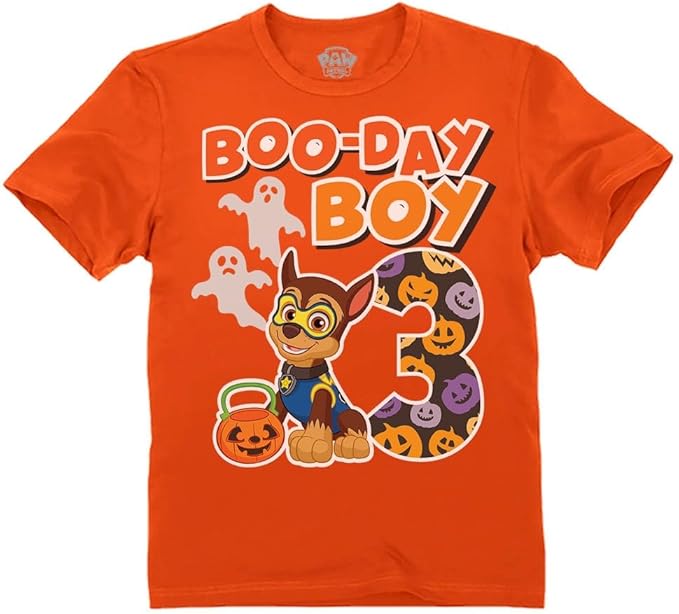 Paw Patrol Chase 3rd Birthday Boy Shirt - Toddler T-Shirt Gift Outfit for Party - Clothes for 3 Year Old Boys