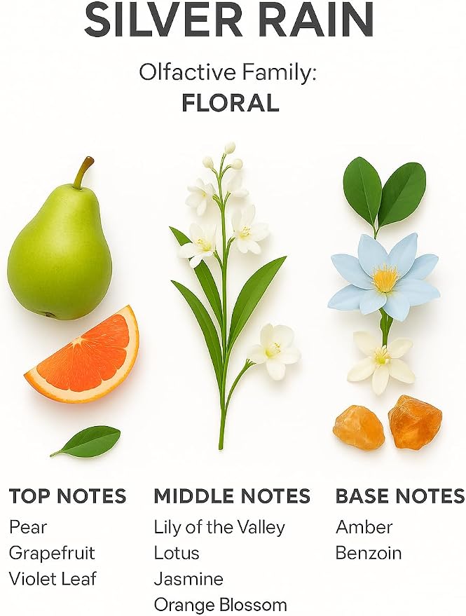 SevenAromas Silver Rain | 145ml 5oz Hotel Scent Diffuser Oil | Floral | Jasmine, Orange Blossom & Amber | Luxury Aromatherapy