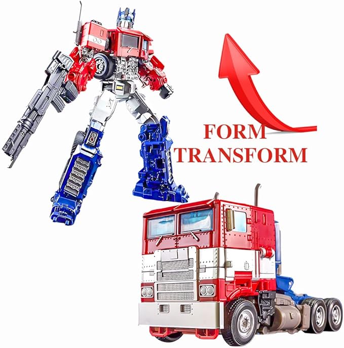 Deformation Robot Toy - Exciting Deformed Car Robot Toys, Perfect Kids Robot Toys, Red Car Action Figure for Kids 3 Years and Up, Durable & Portable Movie Fans Collection Birthday Gift