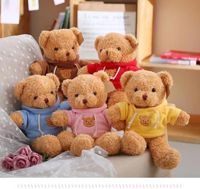 Teddy Bear Stuffed Animal Cute Teddy Bears Plush Toy 11.8 inch for Girls Boys (Yellow Teddy Bear)