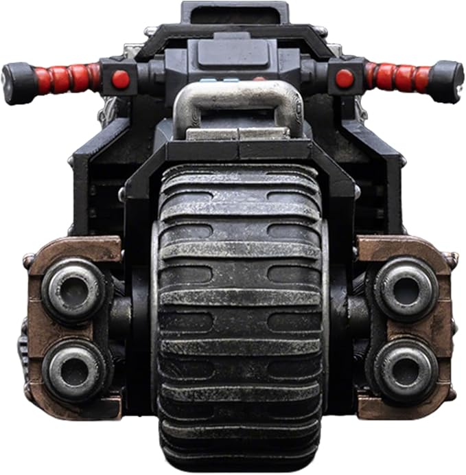 JOYTOY Warhammer 40k Action Figure 1：18 Scale 8.46inch Space Marines Black Templars Outriders Motorcycle Anime Model for Collectible and Displayable Figures