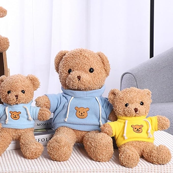 Teddy Bear Stuffed Animal Cute Teddy Bears Plush Toy 11.8 inch for Girls Boys (Yellow Teddy Bear)