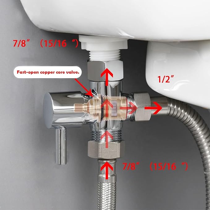 Bathroom Handheld 59 inch 3 Heads Aluminum Enema Shower Cleaner - Douche System Cleaner Shower Enema System