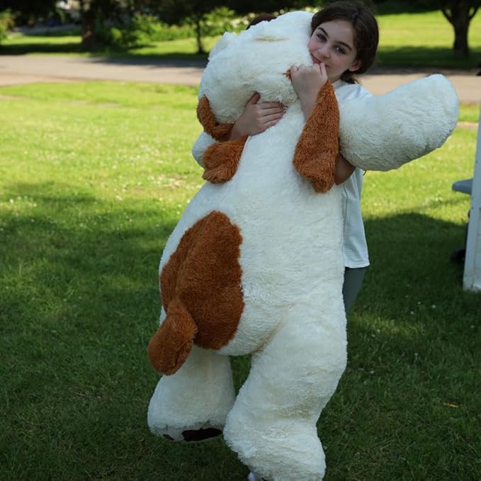 MaoGoLan 52“ Giant Stuffed Puppy Dog Animal,Ultra Soft Large Plush Soft Plush Dog Body Pillow Toy for Girls,Kids,Puppy Lover