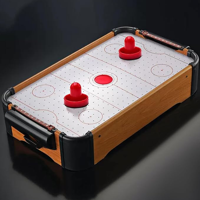2 Red Air Hockey Pushers and 2 Red Pucks, Mini Air Hockey Pushers and Air Hockey Pucks Great Goal Handles Pushers Goal Handles Paddles Replacement Accessories (76mm)