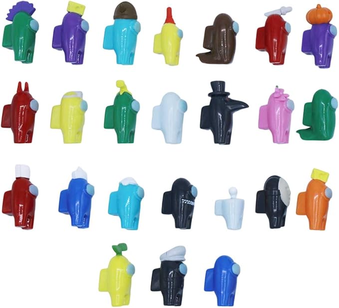 Among Us Micro Figures – Blind Bag of 3 Officially Licensed Crewmate & Imposter Mini Figures (138 to Collect + Metallic & Glow-in-The-Dark Surprise)