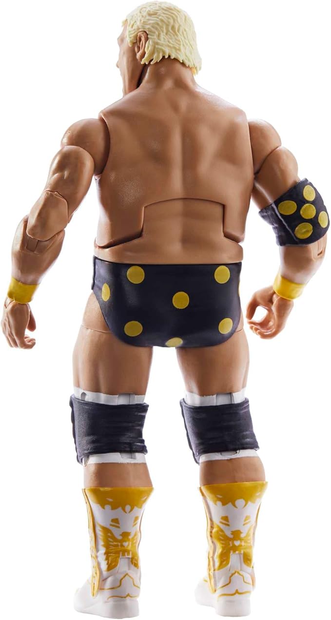 Mattel WWE Dusty Rhodes WrestleMania Elite Collection Action Figure with Accessory & "Mean" Gene Okerlund Build-A-Figure Parts, 6-inch