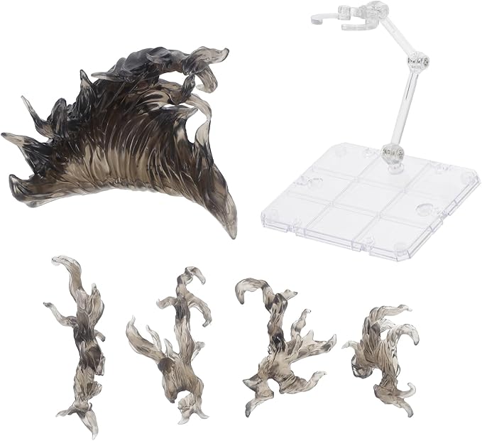 iplusmile 1set Fire Effects Action Figure Stand Diy Assembly Display Rack for Toy Models Clear Holder with Sturdy Base for Organizing Dolls and Figurines