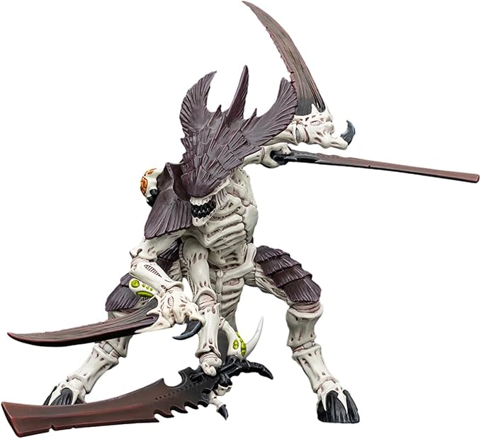 JOYTOY 1/18 Action Figure Warhammer 40,000 Tyranids Hive Fleet Leviathan Tyranid Warrior with Boneswords 2 Collection Model Birthday Gifts JT8766