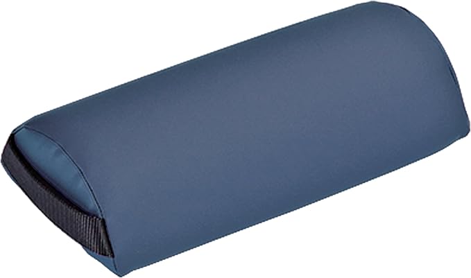 EarthLite Neck Pillow – Durable Massage Bolster, 100% PU Upholstery incl. Strap Handle/Professional Quality/Back Pain Relief, Mystic Blue