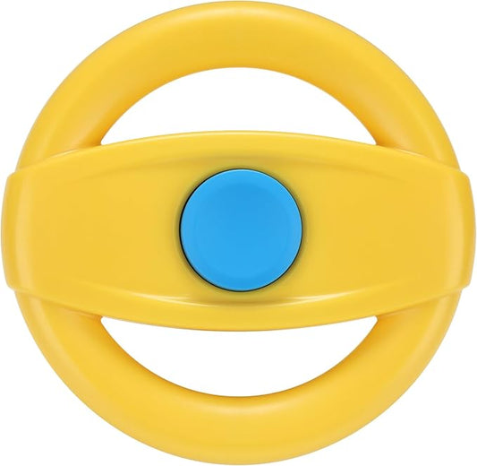 Accmor Stroller Steering Wheel Toy, Pretend Driving Simulated Steering Wheel for Stroller Shopping Carts Universal Detachable Funny Toy Attachment Accessories