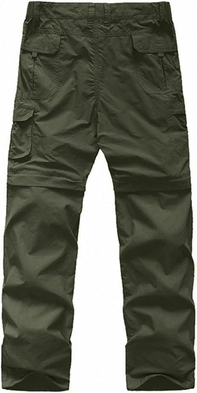 linlon Kids' Cargo Pants, Boy's Casual Outdoor Quick Dry Waterproof Hiking Climbing Convertible Trousers #9016