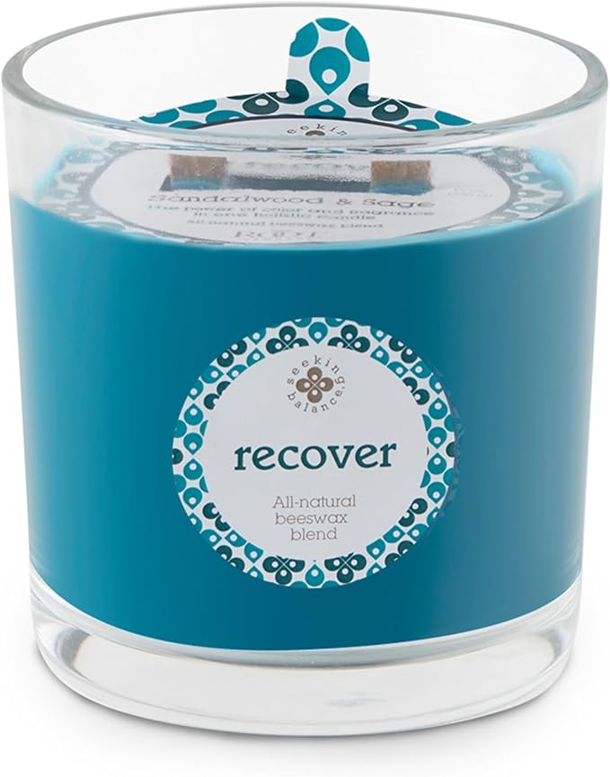 Root Candles Seeking Balance Wood Wick Spa Candle Aromatherapy Candle, 12-Ounce, Restore: Sandalwood & Sage