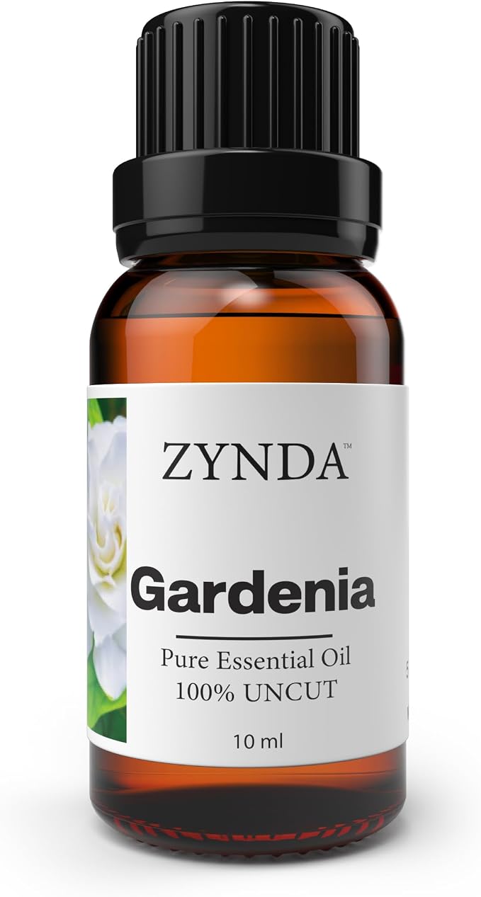 Gardenia Essential Oil - 100% Pure & Natural | Gardenia Oil for Diffuser, Skin & Body | Organic Essential Oils | Luxurious Floral Aroma for Relaxation, Aromatherapy & Massage - 10ml