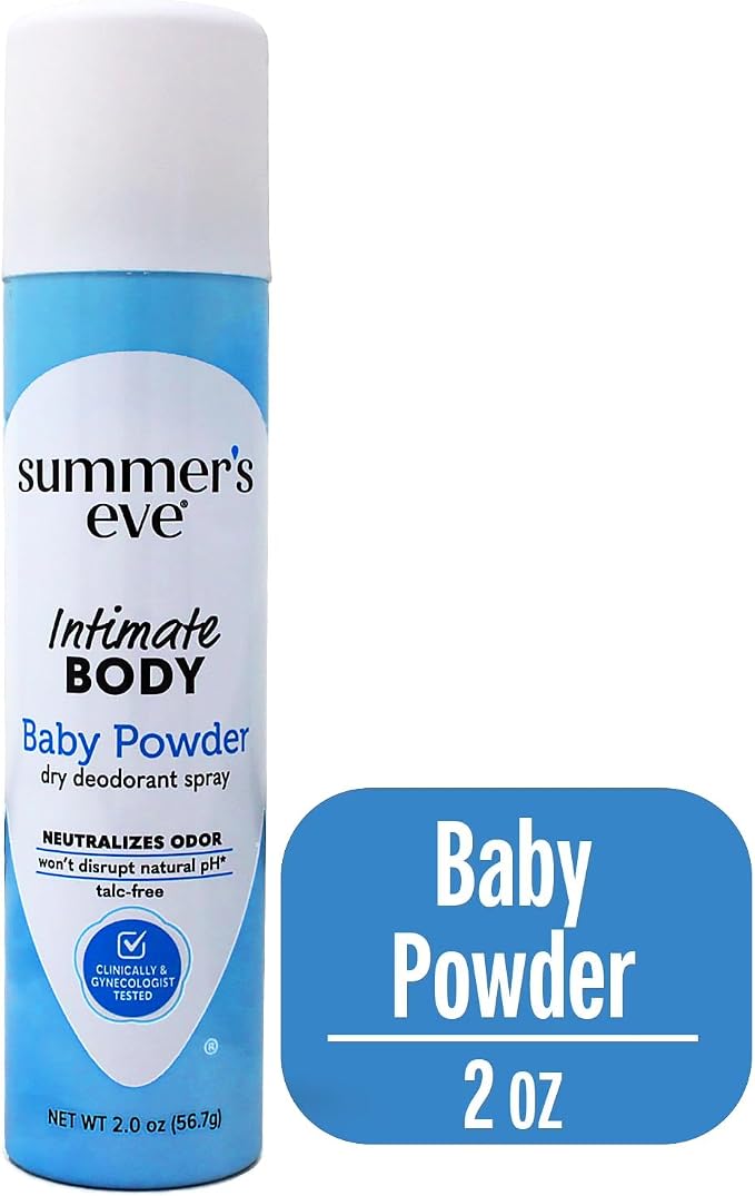 Special Pack of 5 SUMMERS EVE SPRAY BABY POWDER 2 oz X 5 Personal Healthcare / Health Care