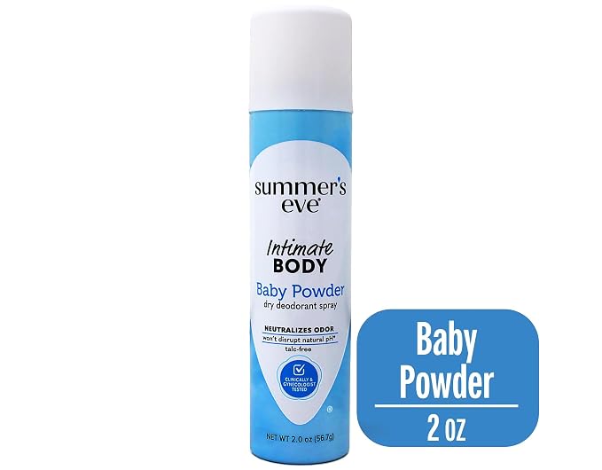 Summer's Eve Feminine Deodorant Spray Baby Powder 2 oz