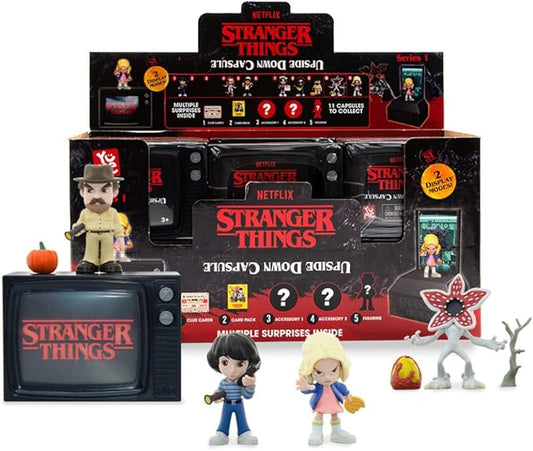 YuMe Official Netflix Stranger Things Surprise Upside Down Capsules Blind Box Action Figure Collectible Gifts for Collectors Toys Merchandise 12 Pack