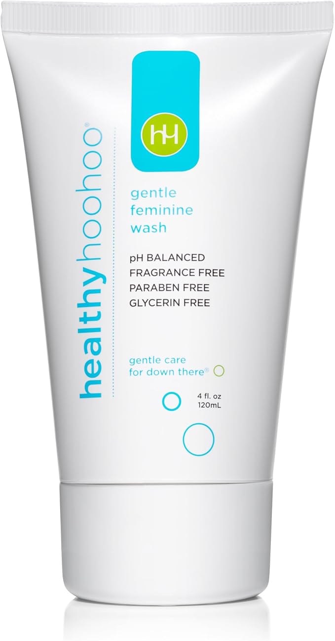 Gentle Feminine Wash for Women, pH Balanced Vulva Cleanser for Sensitive Skin, Plant Based Natural Hygiene, Unscented Vaginal Soap, Paraben and Glycerin Free (4 fl oz)