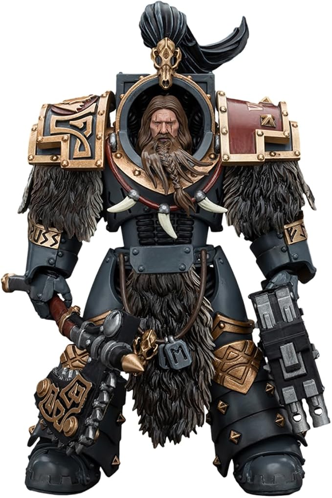 JOYTOY1/18 Warhammer The Horus Heresy Action Figure 5.59 inch Space Wolves Varagyr Wolf Guard Squad Varagyr Terminator 2 Collection Model Birthday Gift