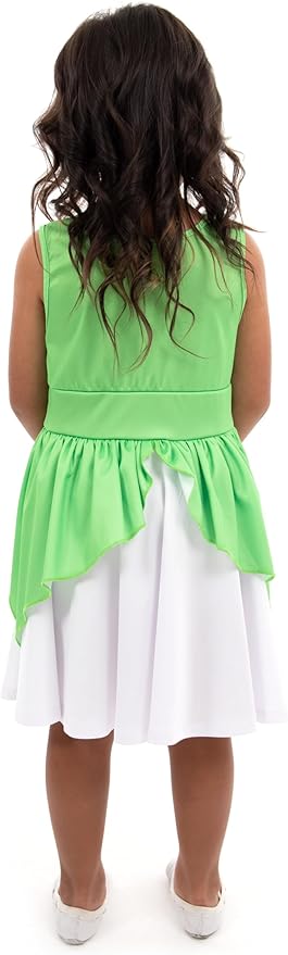 Little Adventures Lily Pad Twirl Dress - Machine Washable Child Pretend Play and Party Dress with No Glitter