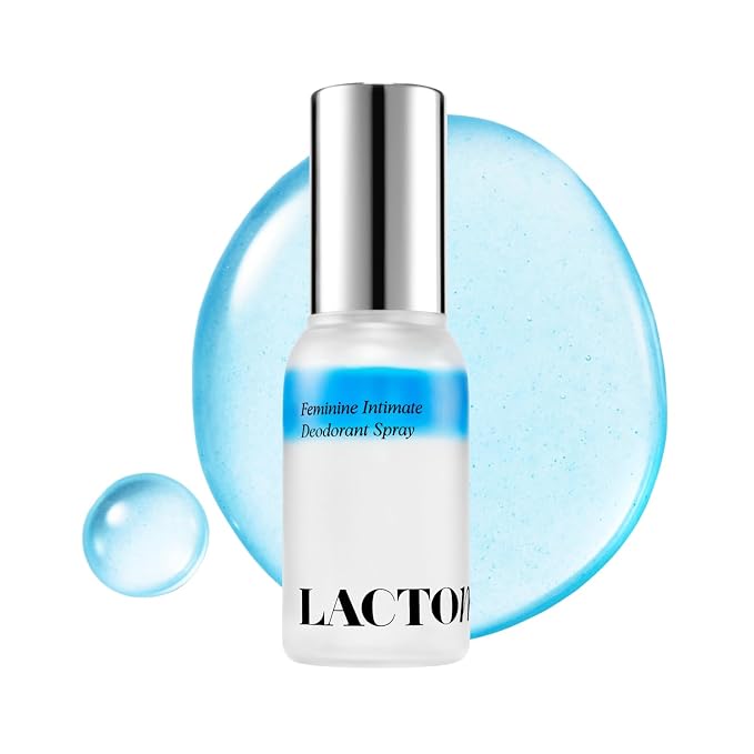 LACTOMEDI Feminine Intimate Deodorant Spray | pH Balancing Spray | Artificial Fragrance-Free | Clinically Formulated for Odor Neutralization | Gentle, and Convenient | 1.01 fl oz (Aqua bloom)
