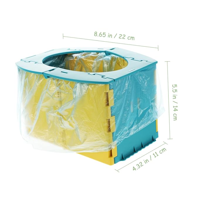 Toddmomy Portable Folding Toilet for Travel Potty Non-Slip Base Lightweight Plastic Design for Home and Travel