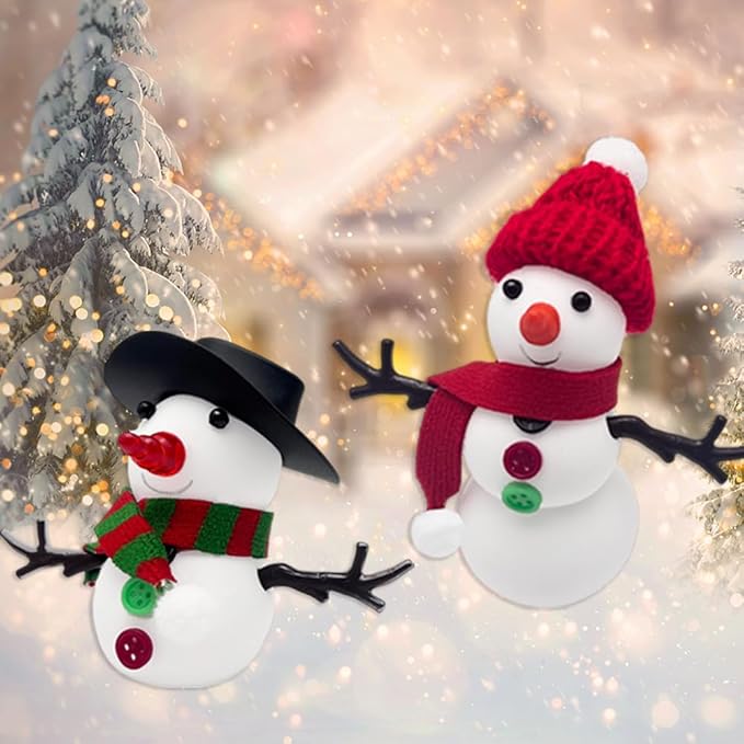 Christmas Snowman Crafts Sets，Build a Snowman Crafts Kit for Kids, Modeling Clay Christmas Snowman DIY Sets clay kit for kids, Christmas Stocking Stuffers for Kids, Christmas Crafts Xmas Gift