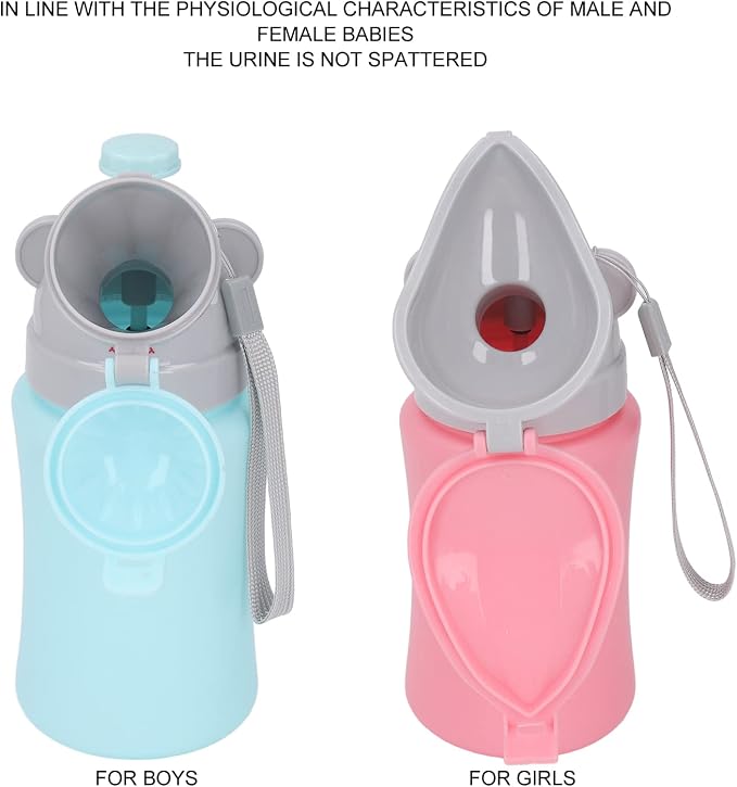 FTVOGUE Portable Potty Emergency Urinal Toilet for Travel and Camping Child Kid Toddler Pee Training Cup (Blue for Boy)