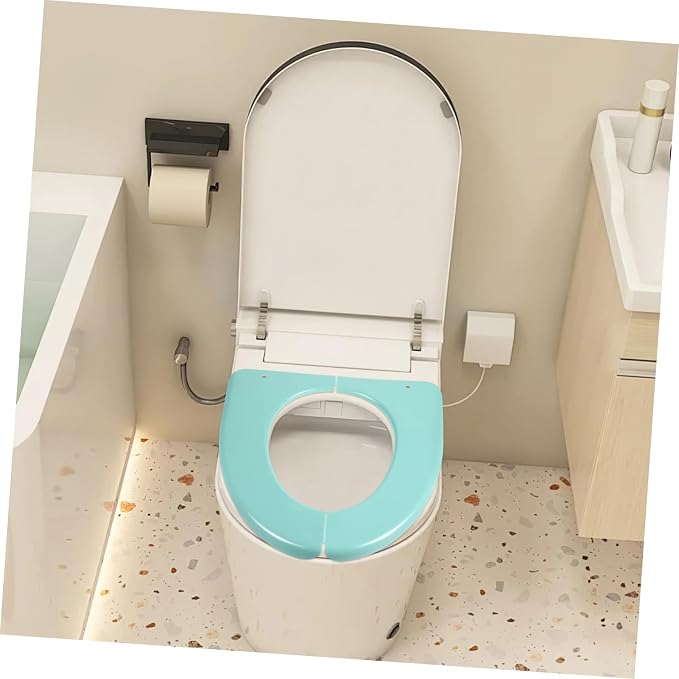 Toyvian Adult Folding Potty Seat Cover Potty Training Seat Pad Portable for Home Travel Use